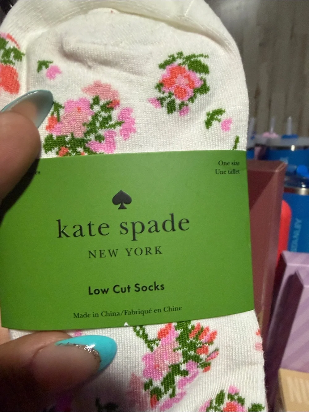 kate spade New York White Floral Low Cut Socks - 3 Pack